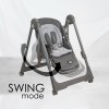 Bebe Stars Καρέκλα Φαγητού-Κούνια Nuovo 2σε1 Grey 867-186